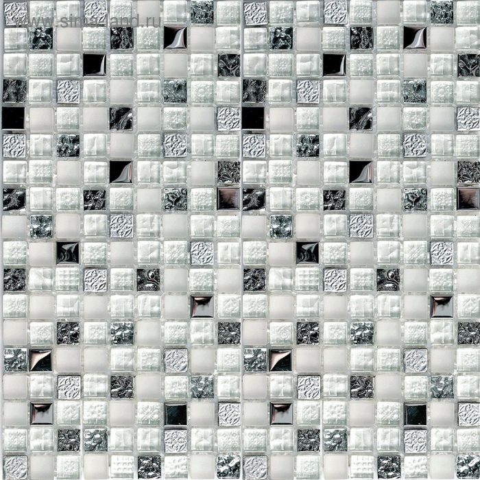 Мозаика стеклянная Bonaparte, Metallica 300х300х8 мм - Фото 1