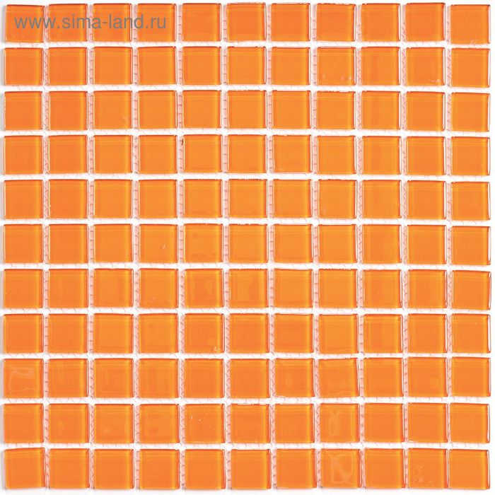 Мозаика стеклянная Bonaparte, Orange glass 300х300х4 мм - Фото 1