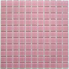 Мозаика стеклянная Bonaparte, Pink glass 300х300х4 мм - фото 301381664