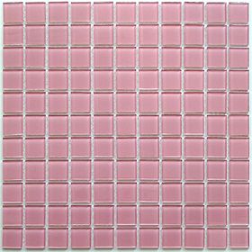 Мозаика стеклянная Bonaparte, Pink glass 300х300х4 мм