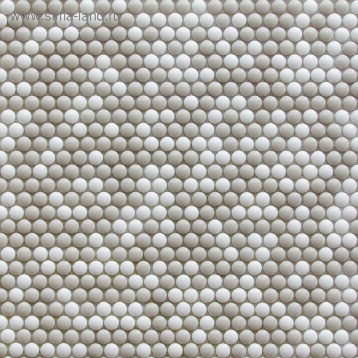 Мозаика стеклянная Bonaparte, Pixel cream 325х318х6, d12 мм - Фото 1
