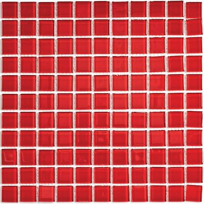 Мозаика стеклянная Bonaparte, Red glass 300х300х4 мм