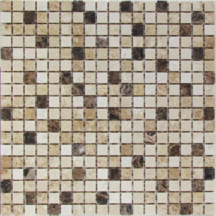 Мозаика из натурального камня Bonaparte, Turin-15 slim POL 305х305х4 мм