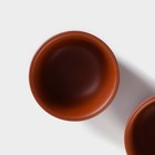 Набор для чайной церемонии керамический «Дракон», 5 предметов: 4 пиалы 25 мл, чайник 200 мл, цвет коричневый - фото 4178920