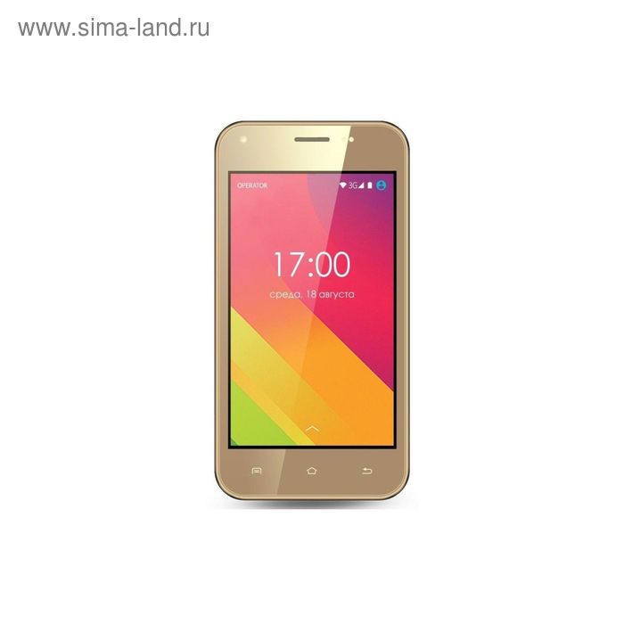 Смартфон GINZZU S4020, 2 sim, золото - Фото 1