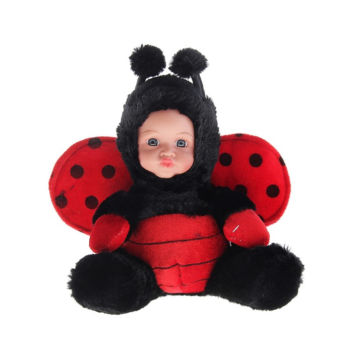 Мягкая игрушка "Кукла" костюм божья коровка - Фото 1