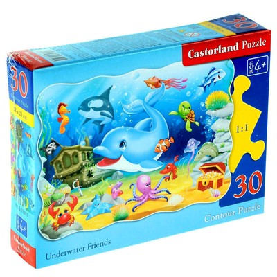 Пазл «Подводные друзья», 30 элементов