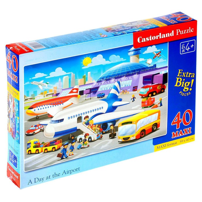 Макси-пазл «В аэропорту», 40 элементов - Фото 1