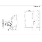 Светильник настенный St Luce. SL580.701.01. 1х6 Вт, LED, 4000K, 12,5х25 см, цвет хром - Фото 4