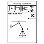 Бра St Luce. SL237.401.01. Evoluto. 1х40 Вт, E27, 20х20 см, цвет чёрный, бронза - Фото 4