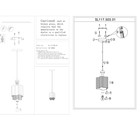 Светильник подвесной St Luce. SL117.503.01. Onde. 1х60 Вт, E27, 19х19х22 см, цвет серебристый - Фото 7