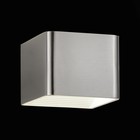 Светильник настенный St Luce. SL592.071.01. 1х6 Вт, LED, 4000K, 10х8 см, цвет матовый никель, белый - Фото 2