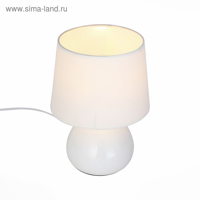 Настольная лампа LATTE 60Вт Е27 кремовый 18x18x25см - Фото 1