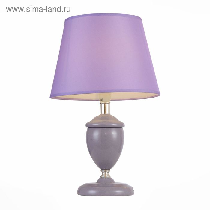 Настольная лампа PASTELLO 40Вт Е14 фиолетовый 23x23x36см - Фото 1