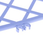 Ограждение декоративное, 36.5 × 220 см, 5 секций, пластик, синее, «Решётка» - Фото 4