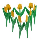 Ограждение декоративное, 30×225 см, 5 секций, пластик, жёлтый цветок, «Тюльпан» - Фото 9