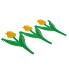 Ограждение декоративное, 30×225 см, 5 секций, пластик, жёлтый цветок, «Тюльпан» - Фото 10