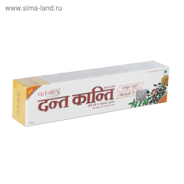 Зубная паста аюрведическая Patanjali Dant Kanti Toothpaste, 100 г - Фото 1