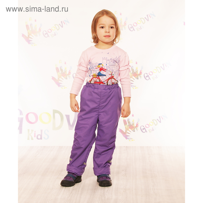 Брюки для девочки "ЛАДА", рост 104 см (56), цвет фиолетовый Б20016-07 - Фото 1