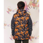 Куртка для мальчика "ЛУКА", рост 128 см (64), цвет асфальт, принт оранжевый В10017-09 - Фото 2