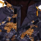 Куртка для мальчика "ЛУКА", рост 134 см (68), цвет асфальт, принт оранжевый В10017-09 - Фото 7