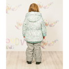 Комплект для девочки (куртка, полукомбинезон) "ЗЛАТА", рост 104 см (56), принт бирюзовый КТ22017-14 - Фото 2