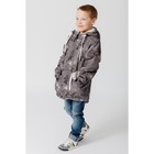 Куртка для мальчика "ГРЕЙ", рост 128 см (64), цвет серый, принт корабли К11017-15 - Фото 7