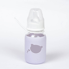 Бутылочка для кормления стеклянная, в силиконовом чехле, 145 мл, от 0 мес., цвета МИКС - Фото 4