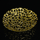 Ваза для хлеба и фруктов «Роскошь», d=25 см, цвет золотой - Фото 1