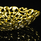 Ваза для хлеба и фруктов «Роскошь», d=25 см, цвет золотой - Фото 4