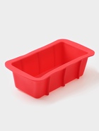 Форма для выпечки Доляна «Хлеб», силикон, 16.7×8.5×4.8 см, внутр.размер 14.7×6.5 см, красная - Фото 4