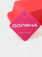 Форма для выпечки Доляна «Хлеб», силикон, 16.7×8.5×4.8 см, внутр.размер 14.7×6.5 см, красная - Фото 6