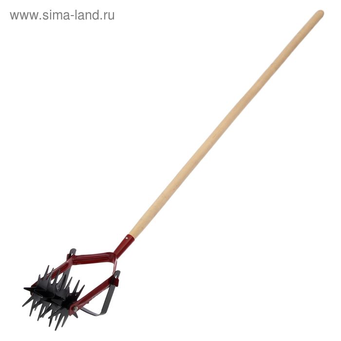 Культиватор ротационный, 155×18 см, деревянный черенок - Фото 1