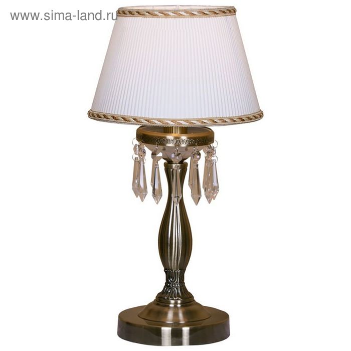 Настольная лампа "Латера"  40Вт Е14 бронза-бежевый 230х230х430 - Фото 1
