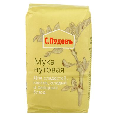 Мука нутовая т.м. "С. Пудовъ", бум/пак, 0,45 кг