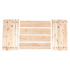 Песочница детская деревянная, с крышкой, 100 × 100 × 18 см, без покраски, лавочки (2 шт.), Greengo - Фото 15