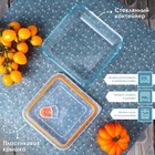 Контейнер из жаропрочного стекла Доляна «Дай пять», 1,2 л, 16,3×7,3 см, с крышкой - Фото 5