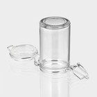 Банка для сыпучих Доляна «Оптима», 80 мл, 4.3×8.5 см, с бугельным замком, стекло - Фото 5