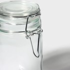 Банка для сыпучих Доляна «Оптима», 250 мл, 6.5×11.5 см, с бугельным замком, стекло, прозрачная - Фото 5