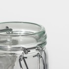 Банка для сыпучих Доляна «Оптима», 250 мл, 6.5×11.5 см, с бугельным замком, стекло, прозрачная - Фото 6