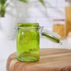 Банка стеклянная для хранения сыпучих продуктов «Оптима», 250 мл, 6,5×11,5 см, с бугельным замком, цвет МИКС - Фото 3