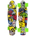 Пенниборд ONLITOP R2206, 56×15 см, колёса PU, ABEC 7, алюминиевая рама, граффити - Фото 2