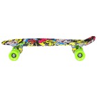 Скейтборд ONLITOP R2206, 56х15 см, колёса PU, АBEC 7, алюминиевая рама, цвет граффити - Фото 3
