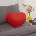Подушка декоративная Смайл сердце, 30х30, холлофил, п/э - Фото 1