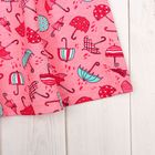 Платье для девочки, рост 74 см, цвет розовый, принт зонтики 711212-6_М - Фото 5