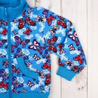 Куртка для девочки, рост 92 см, цвет голубой, принт бабочки 581212-4 - Фото 4