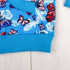 Куртка для девочки, рост 92 см, цвет голубой, принт бабочки 581212-4 - Фото 5