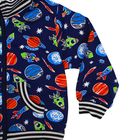 Куртка для мальчика, рост 104 см, цвет синий, принт космос  581231-4 - Фото 3