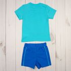 Комплект для мальчика (футболка, шорты), рост 80 см, цвет бирюзовый CSB 9630 (145)_М - Фото 8