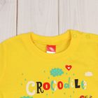 Комплект для мальчика (футболка, шорты), рост 80 см, цвет жёлтый - Фото 2